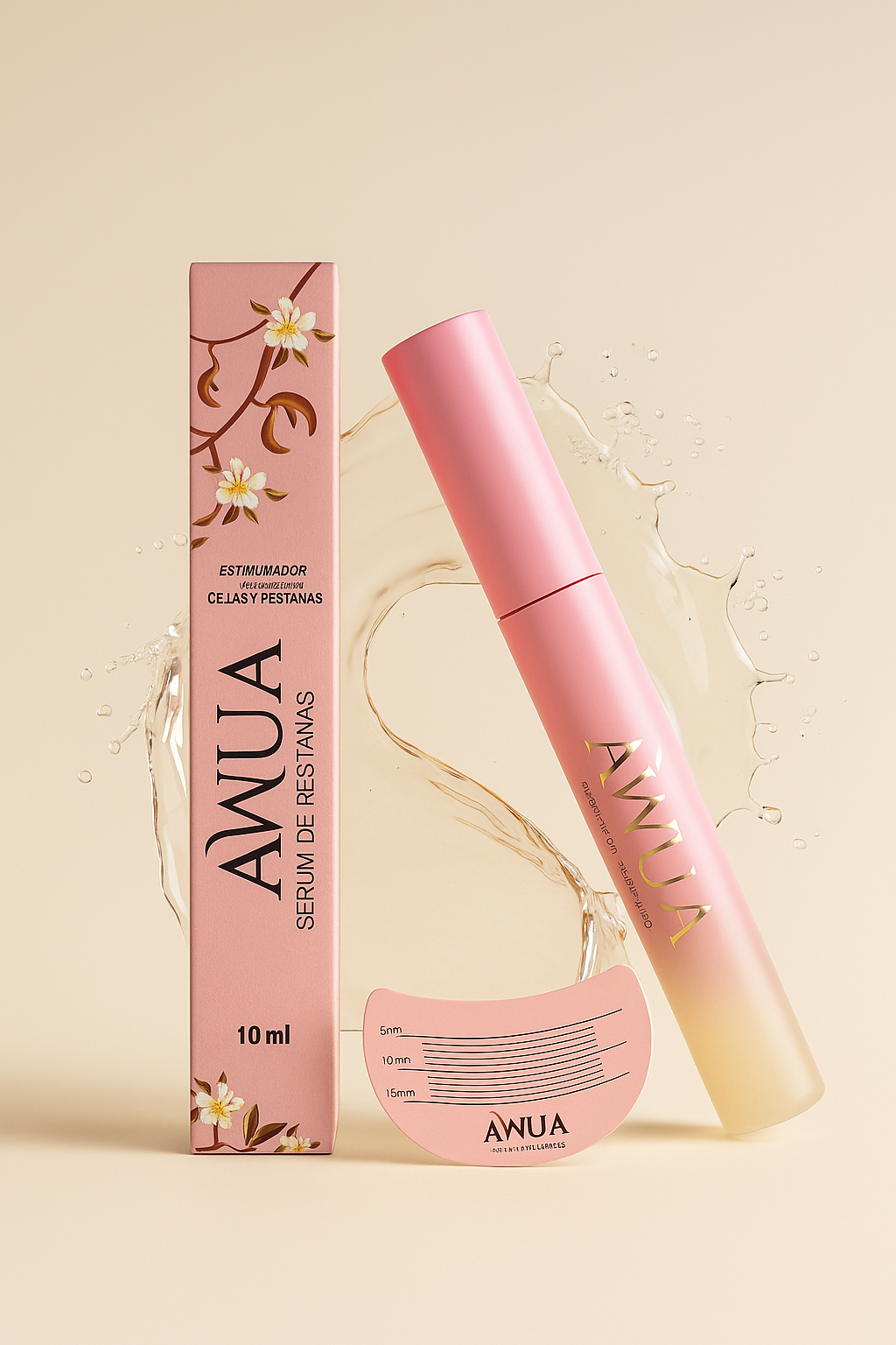 Serum estimulador Crecimiento Pestañas y Cejas 10 ml Awua