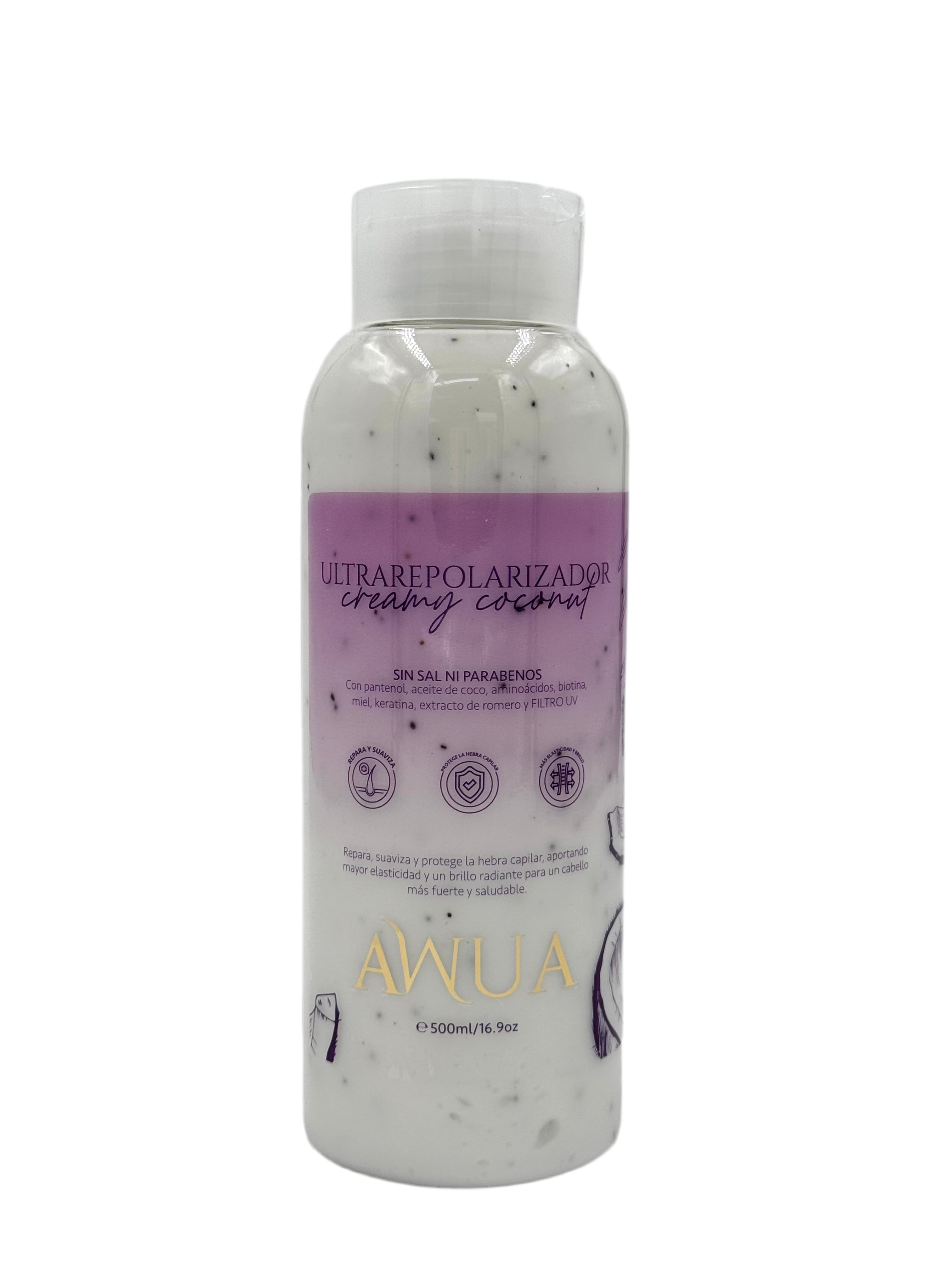 Ultrarepolarizador Tratamiento Capilar Creamy Coconut AWUA 500 ml