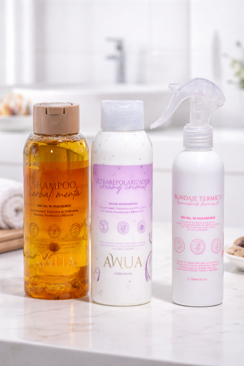 Kit reparación y protección capilar Awua